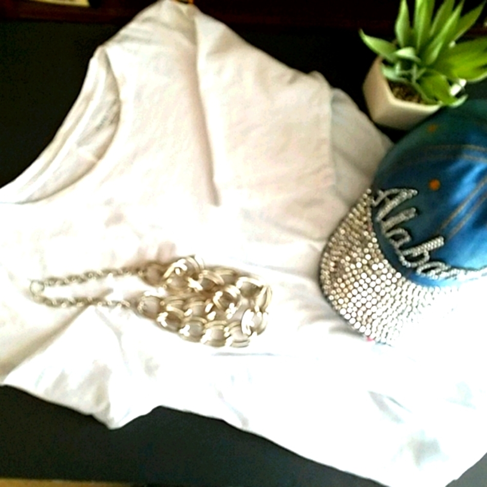 Eileen Fisher, 0129, White Tee, Sz PS/PP - Picture 5 of 6